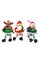 Christmas Ornament - Glossy Gingerbread Snowman with Dangling Legs and Bell. Wizardi Festive Decoration F07-N2-15-SBB004B